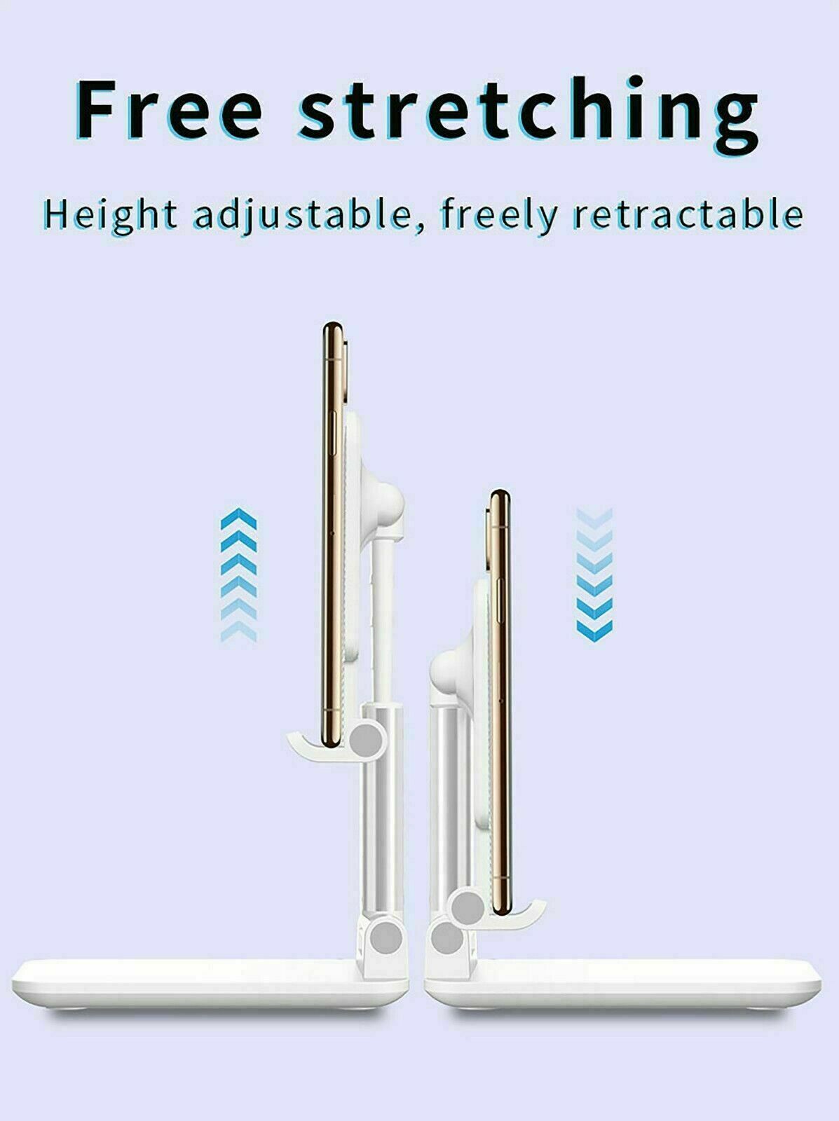 Adjustable Phone Tablet Desktop Stand Desk Holder Mount Cradle For iPhone iPad