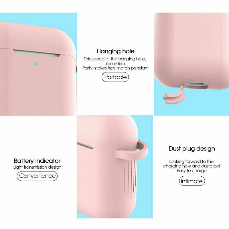 Apple AirPods Case with Keychain (25 Colors)