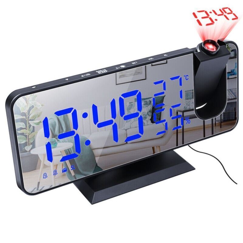 Projection Alarm Clock with FM Radio