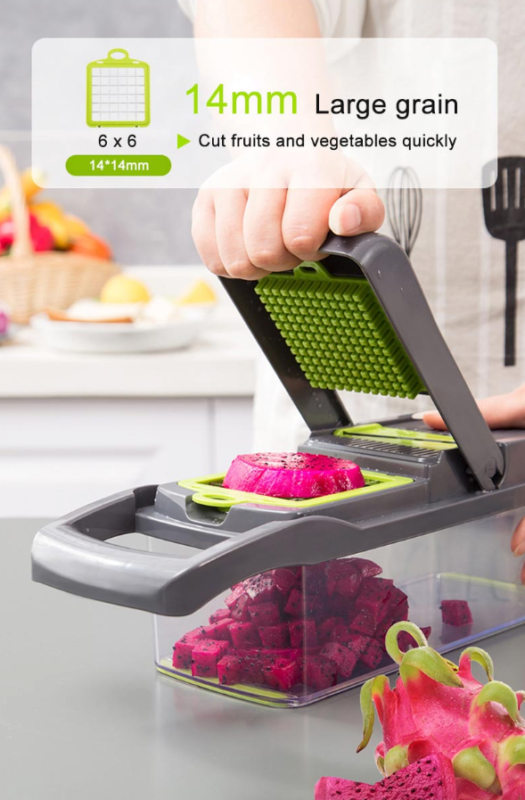 14-In-1 Kitchen Chopper, Cutter, Dicer, & Slicer