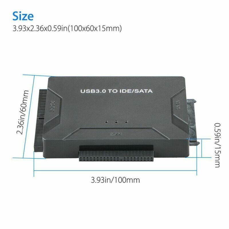 External Hard Drive Reader Recovery Converter for Universal 2.5" 3.5" HDD/SSD CD