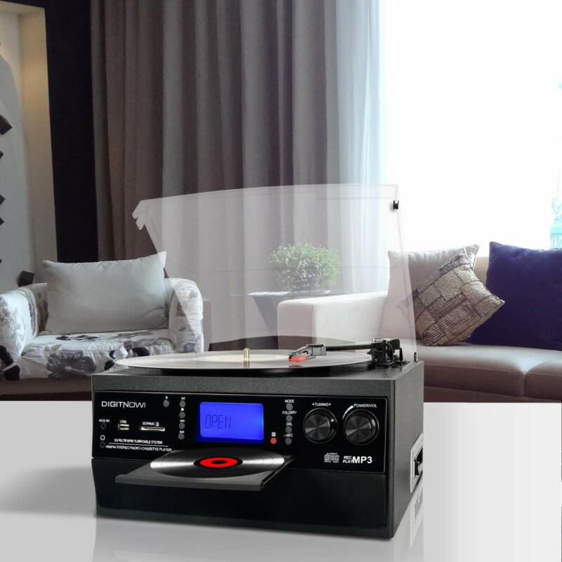 Any Music Format Stereo (Bluetooth, Vinyl, CD, Cassette, Radio, Aux, USB, & SD Card)