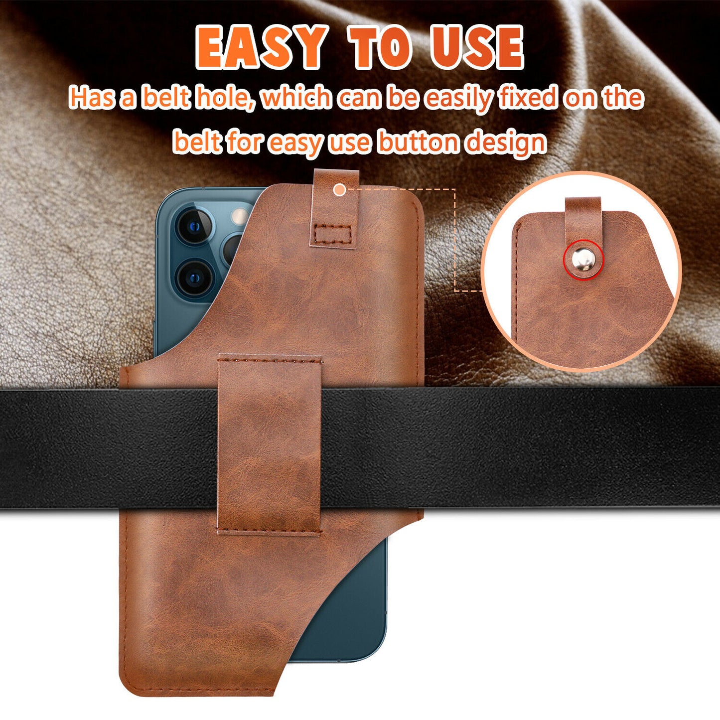 iPhone Belt Holster (Vegan Leather)