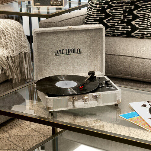 Portable Suitcase Record Player - Dual Bluetooth