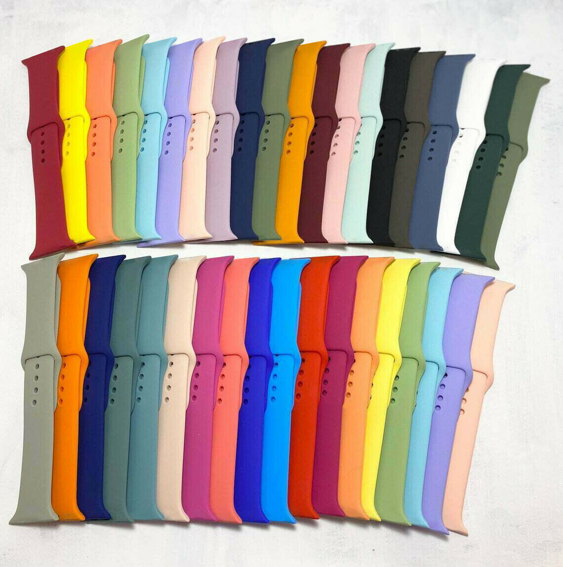 For Apple Watch Silicone Band Strap Series 1/2/3/4/5/6/SE Sports 38/40/42/44mm