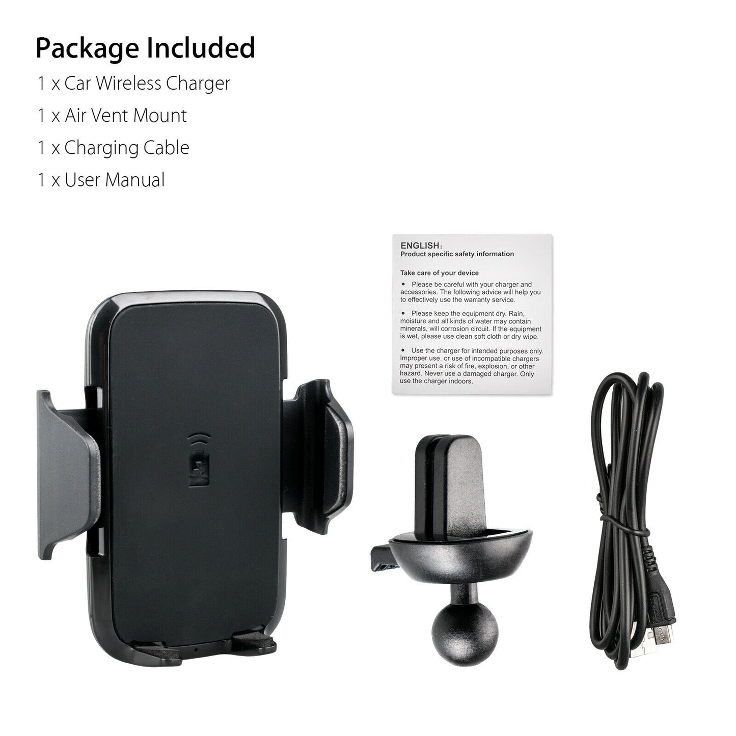 iPhone Car Mount & Wireless Charger