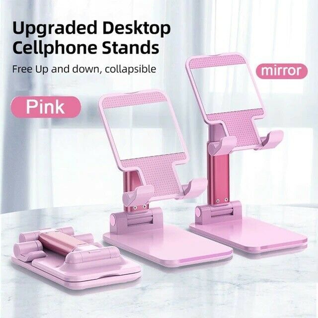 Adjustable Phone Tablet Desktop Stand Desk Holder Mount Cradle For iPhone iPad