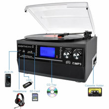 Any Music Format Stereo (Bluetooth, Vinyl, CD, Cassette, Radio, Aux, USB, & SD Card)