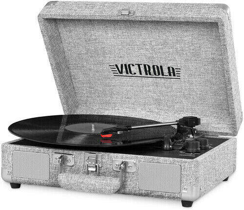 Portable Suitcase Record Player - Dual Bluetooth