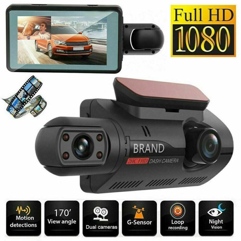 Dual-Lens Dash Cam with Video Recorder