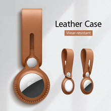 Leather Case Cover for AirTag Pet Location Tracker Sleeve Shell Skins Keychain