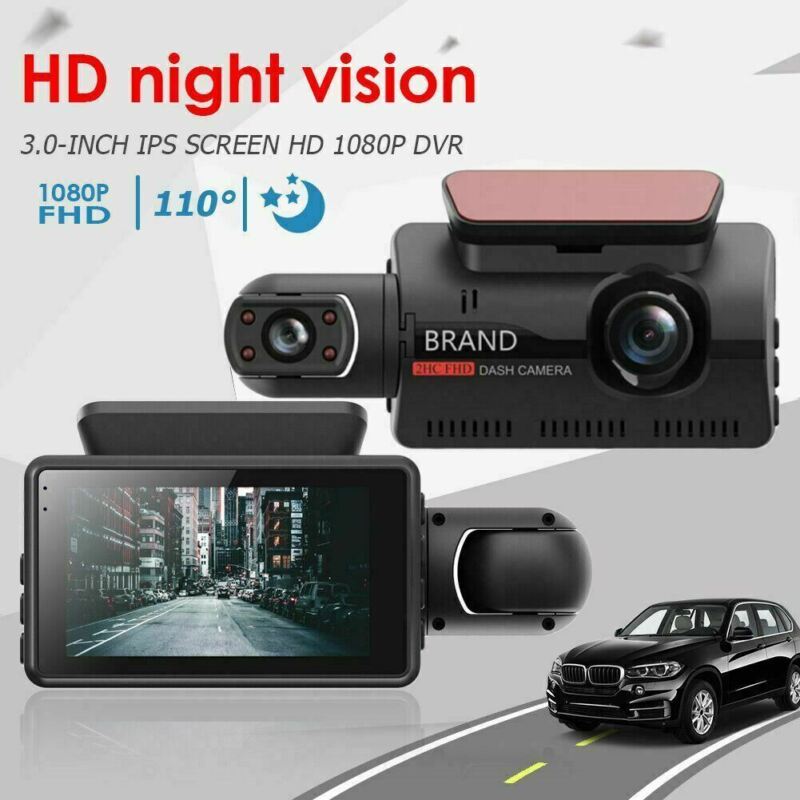 Dual-Lens Dash Cam with Video Recorder