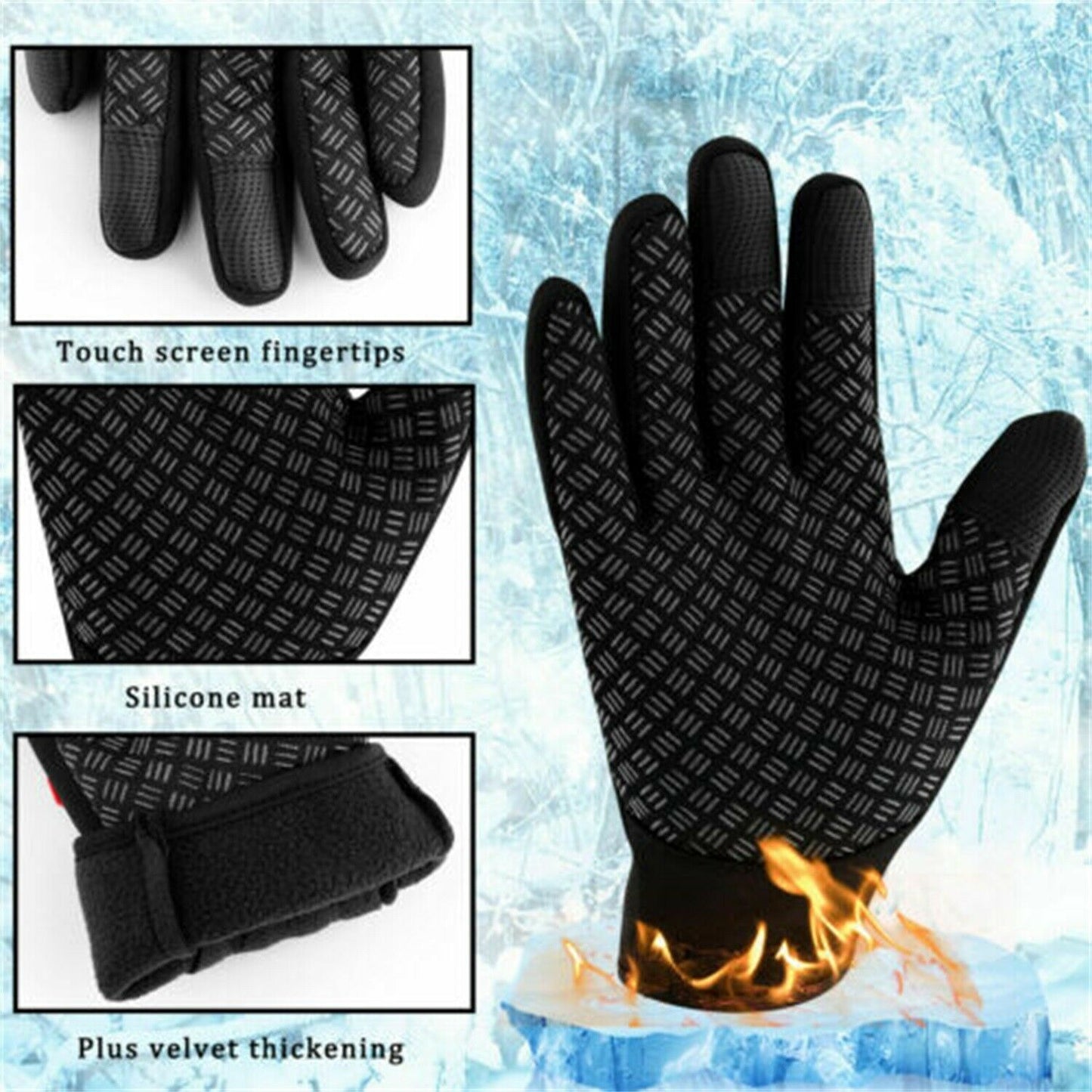 Waterproof Touch-Screen Thermal Gloves