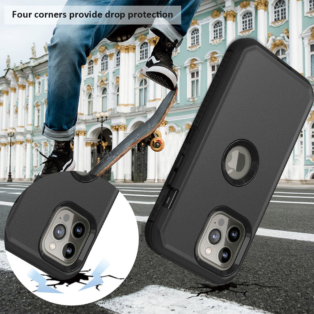 For Iphone 15 Pro Max 14 13 12 11 XR Phone Case Heavy Duty Shockproof Cover