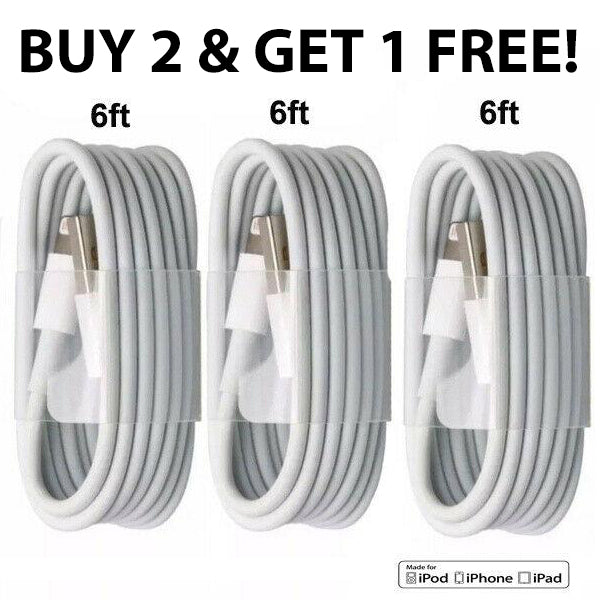 iPhone Cable Three-Pack (6 Feet)