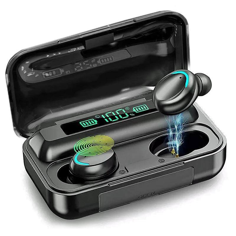 RaveOn Wireless Earbuds with Portable Charging Case