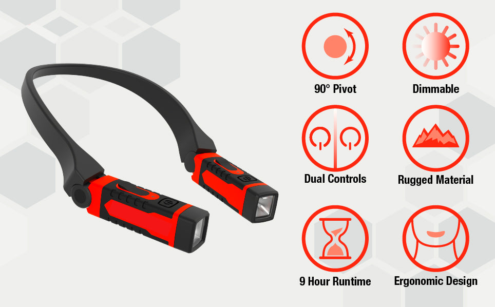 Pro Neck Light - Hands-Free Light Wherever You Go!