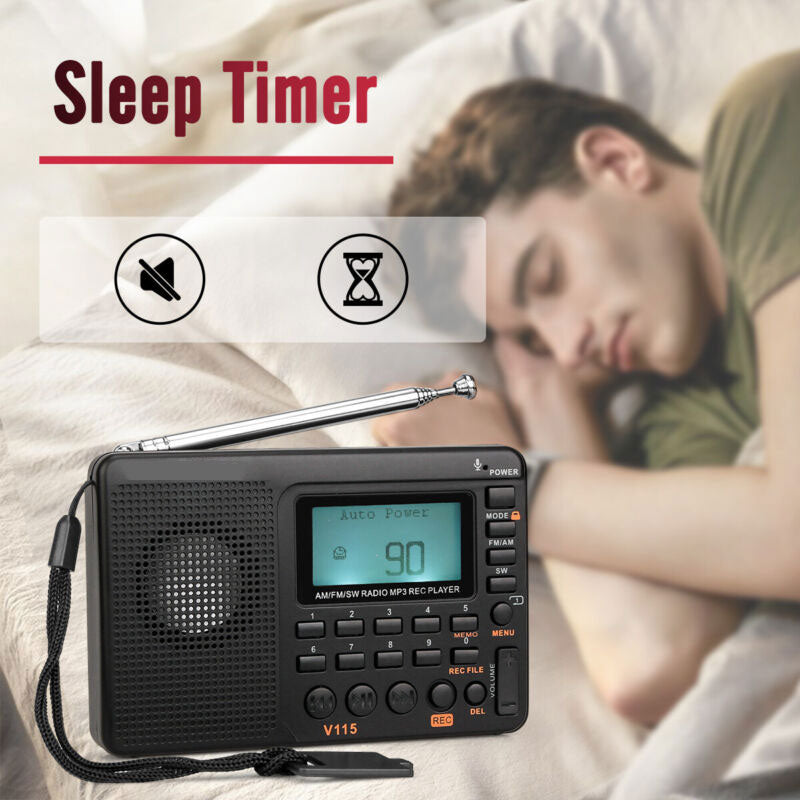 Portable Rechargeable Radio - Includes FM, AM, Shortwave, & MP3 Player