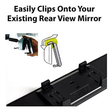 Wide Rear View Mirror - Clip On to Reduce Blind Spots