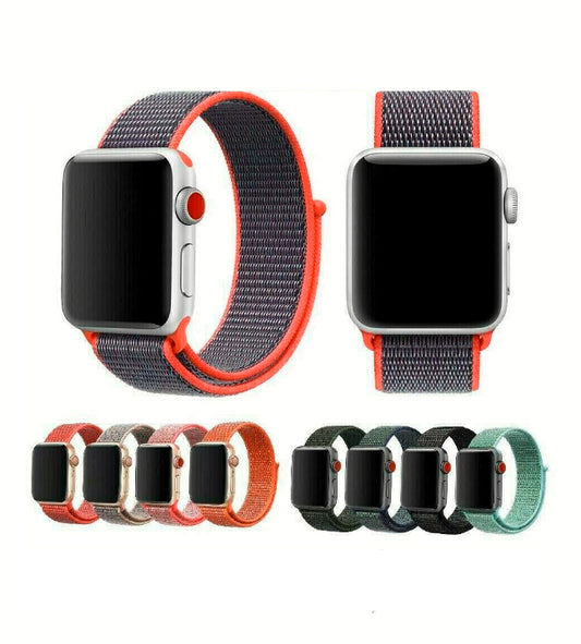 Woven Nylon Band For Apple Watch Sport Loop iWatch Series 4/3/2/1 38/42/40/44mm