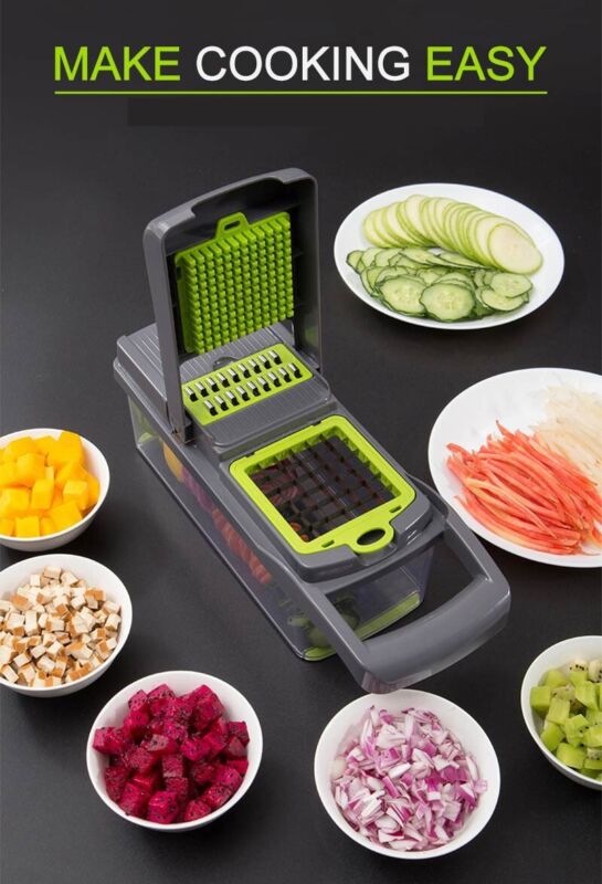 14-In-1 Kitchen Chopper, Cutter, Dicer, & Slicer