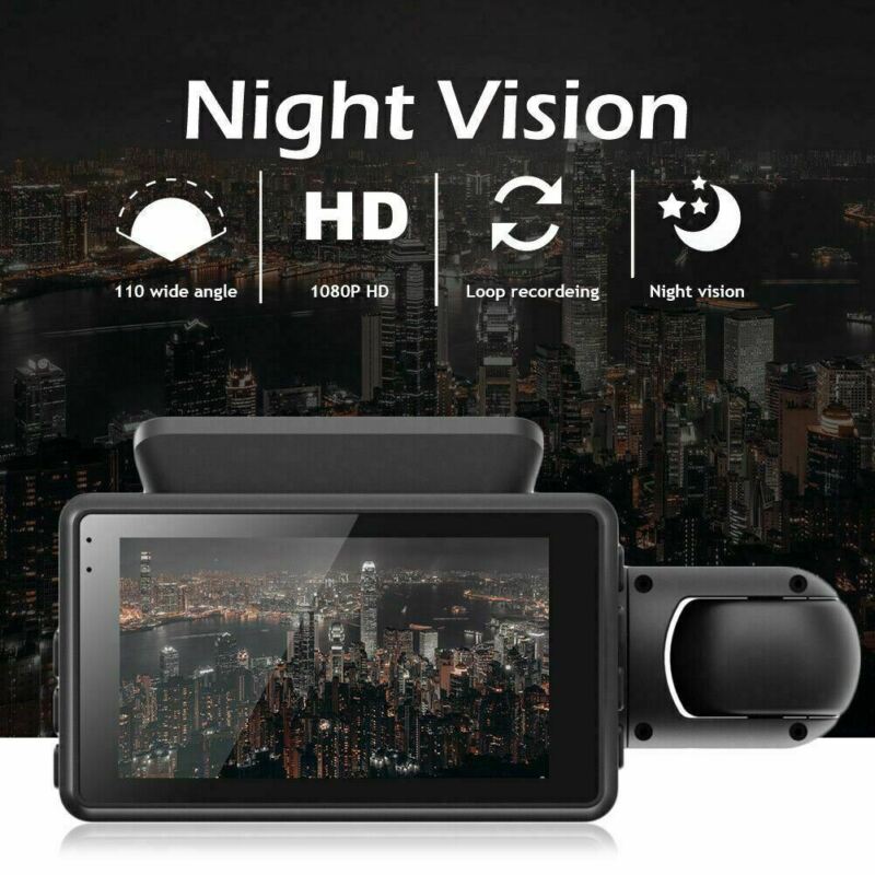 Dual-Lens Dash Cam with Video Recorder