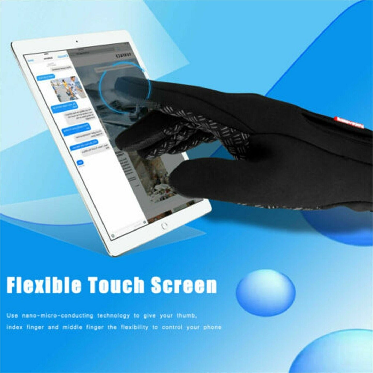 Waterproof Touch-Screen Thermal Gloves