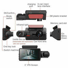 Dual-Lens Dash Cam with Video Recorder
