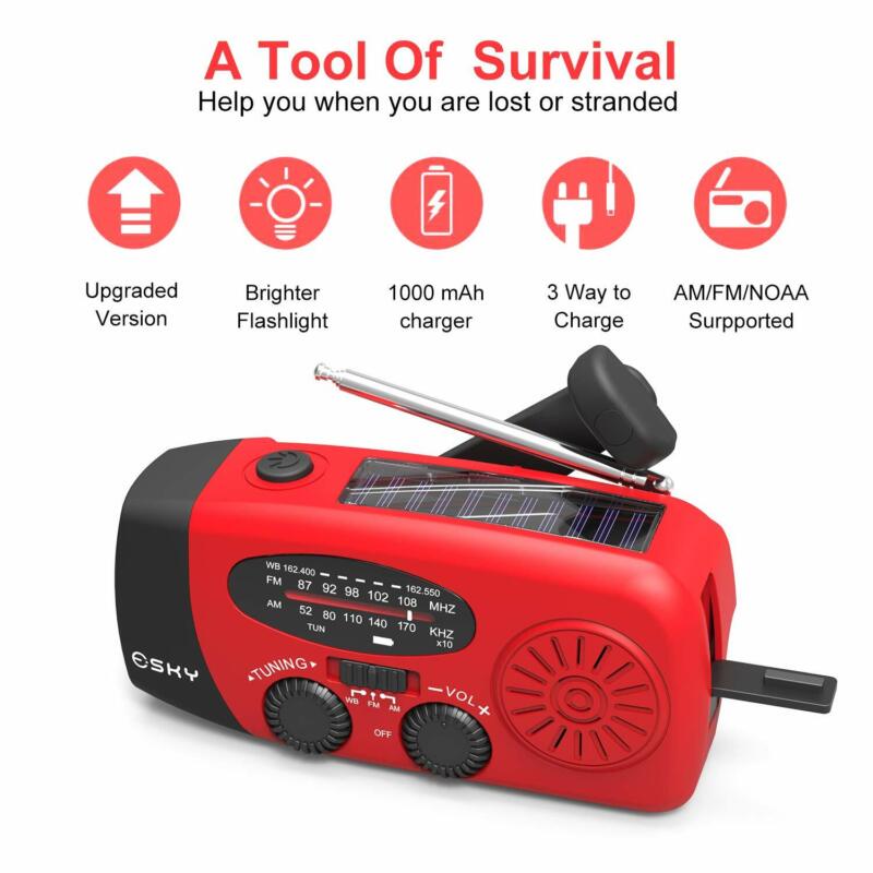 Emergency Backup Power with Radio & Flashlight