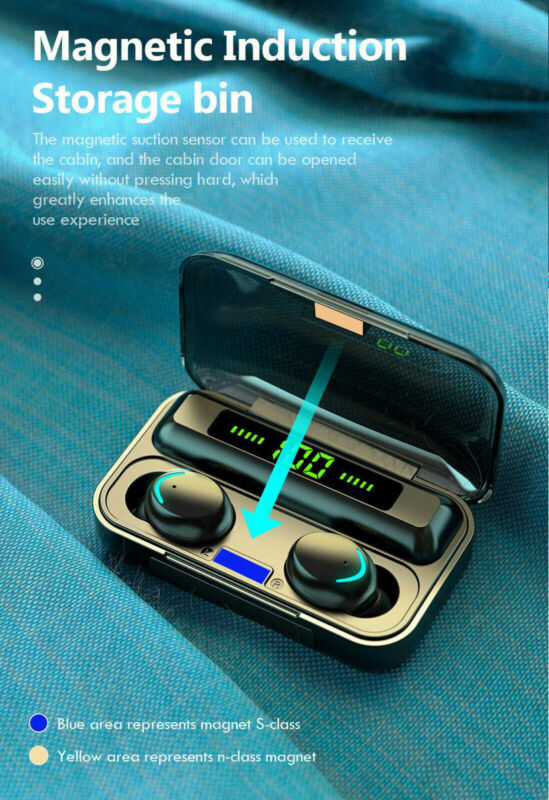 RaveOn Wireless Earbuds with Portable Charging Case