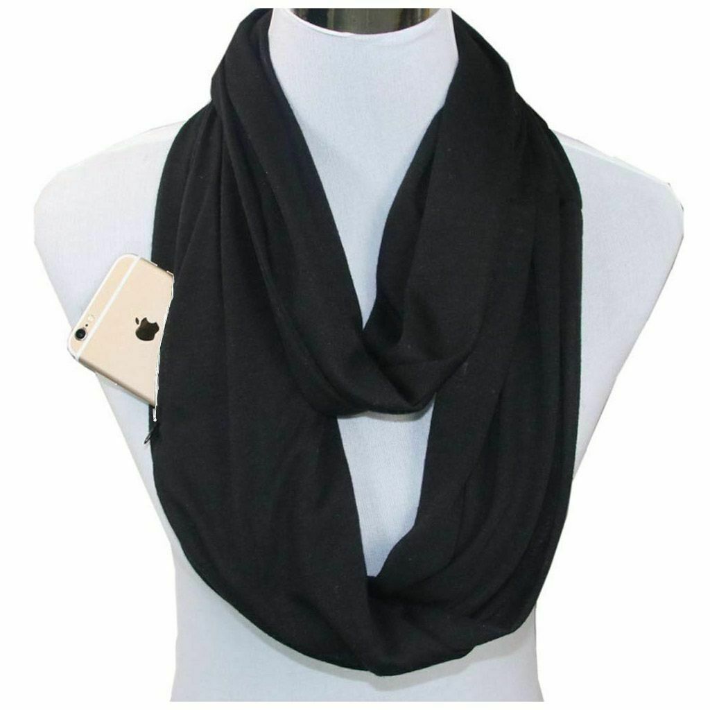 Zippered Pocket Scarf