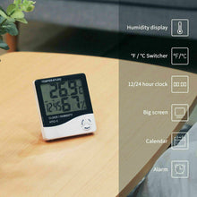Indoor Digital Thermometer (with Clock & Humidity Display)