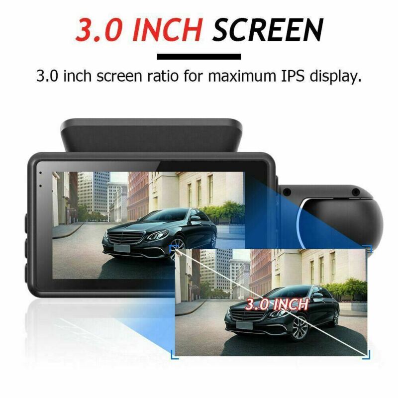 Dual-Lens Dash Cam with Video Recorder