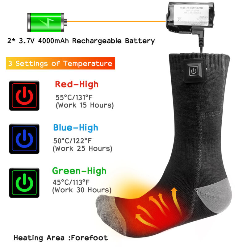 Rechargeable Heated Socks