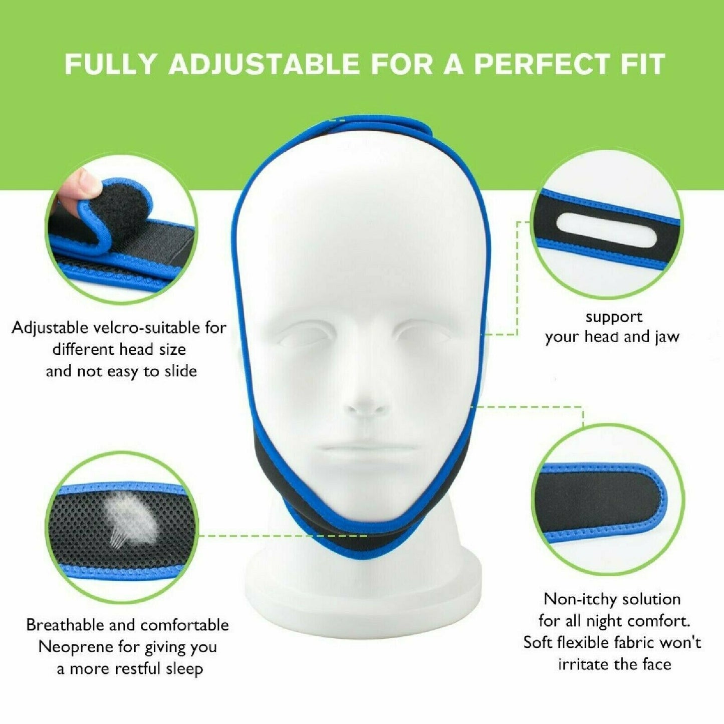 Anti Snoring & Sleep Apnea Chin Strap