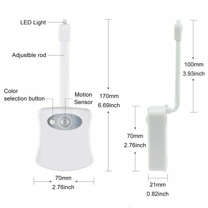 Bathroom Toilet Night Light (Motion Activated)