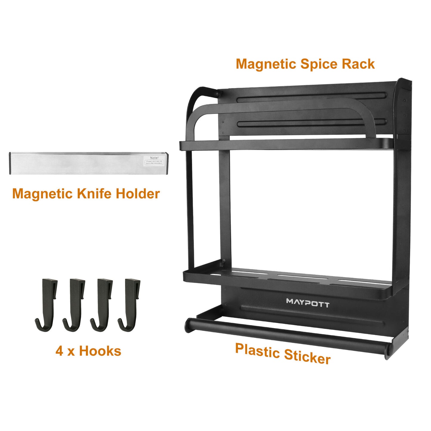 Magnetic Fridge Organizer Storage Rack