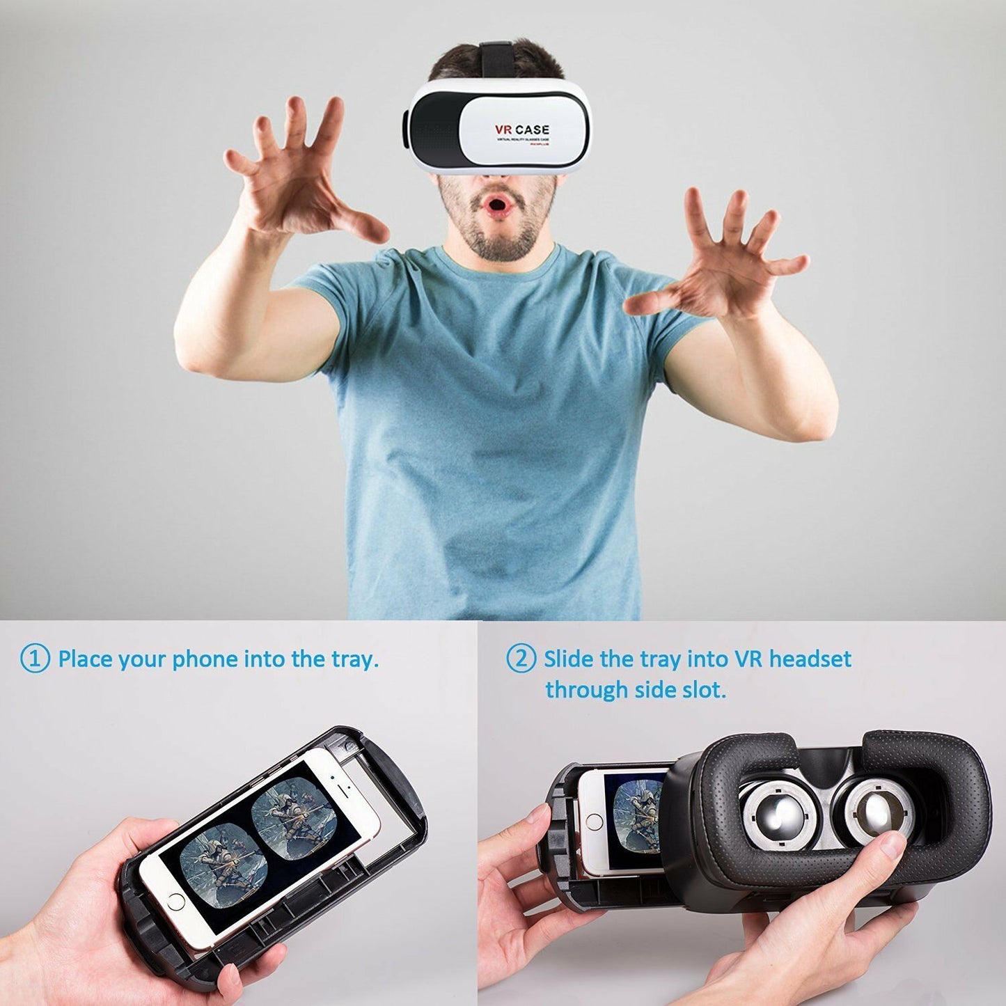 Virtual Reality Headset 3D Glasses