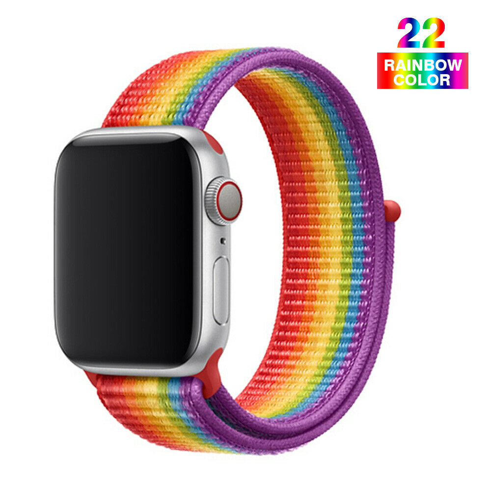 Woven Nylon Band For Apple Watch Sport Loop iWatch Series 4/3/2/1 38/42/40/44mm