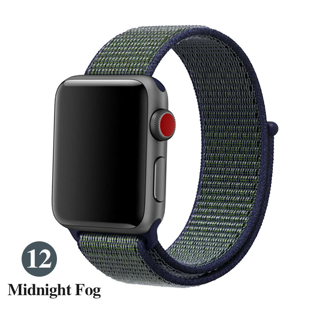 Woven Nylon Band For Apple Watch Sport Loop iWatch Series 4/3/2/1 38/42/40/44mm