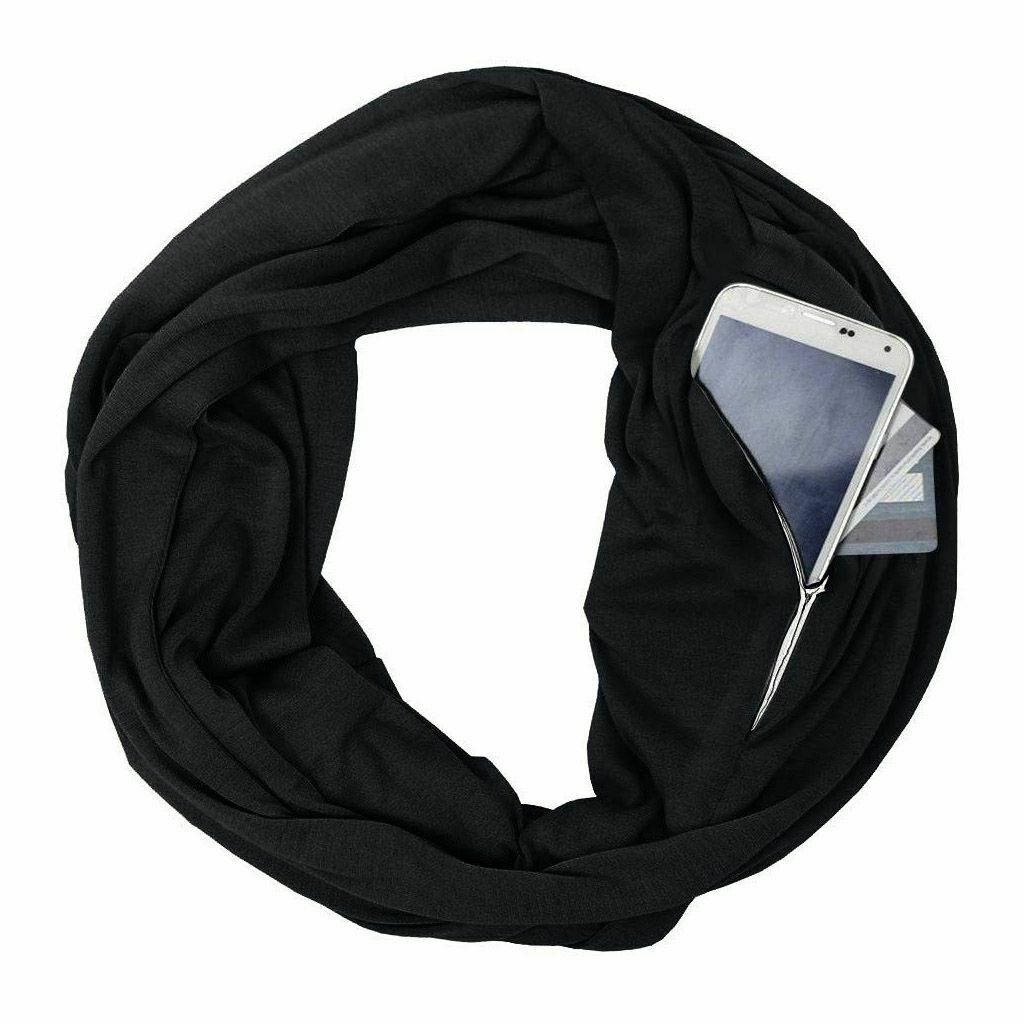 Zippered Pocket Scarf