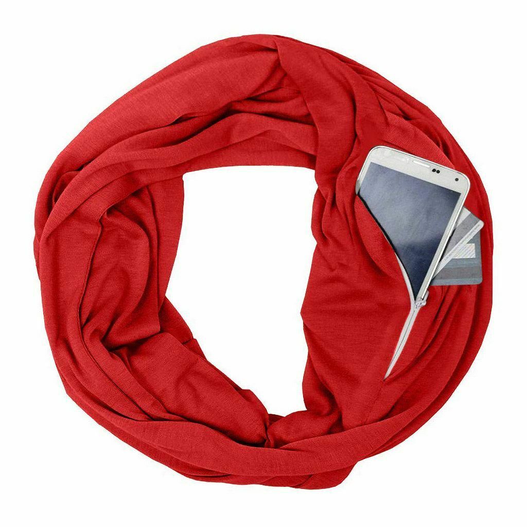 Zippered Pocket Scarf