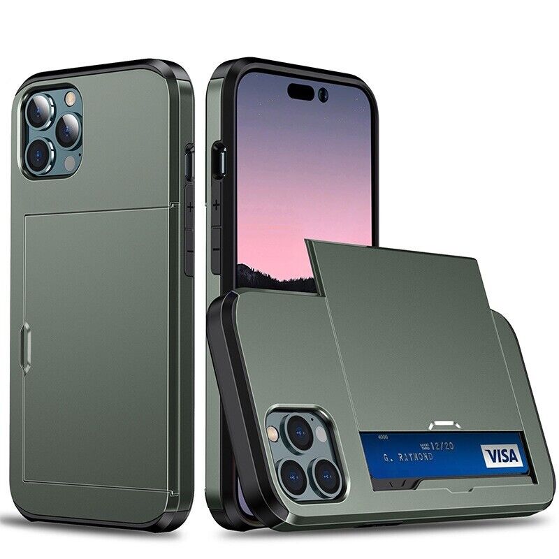 Hard iPhone Case with Wallet Card Holder