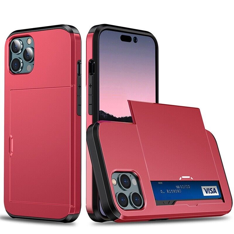 Hard iPhone Case with Wallet Card Holder